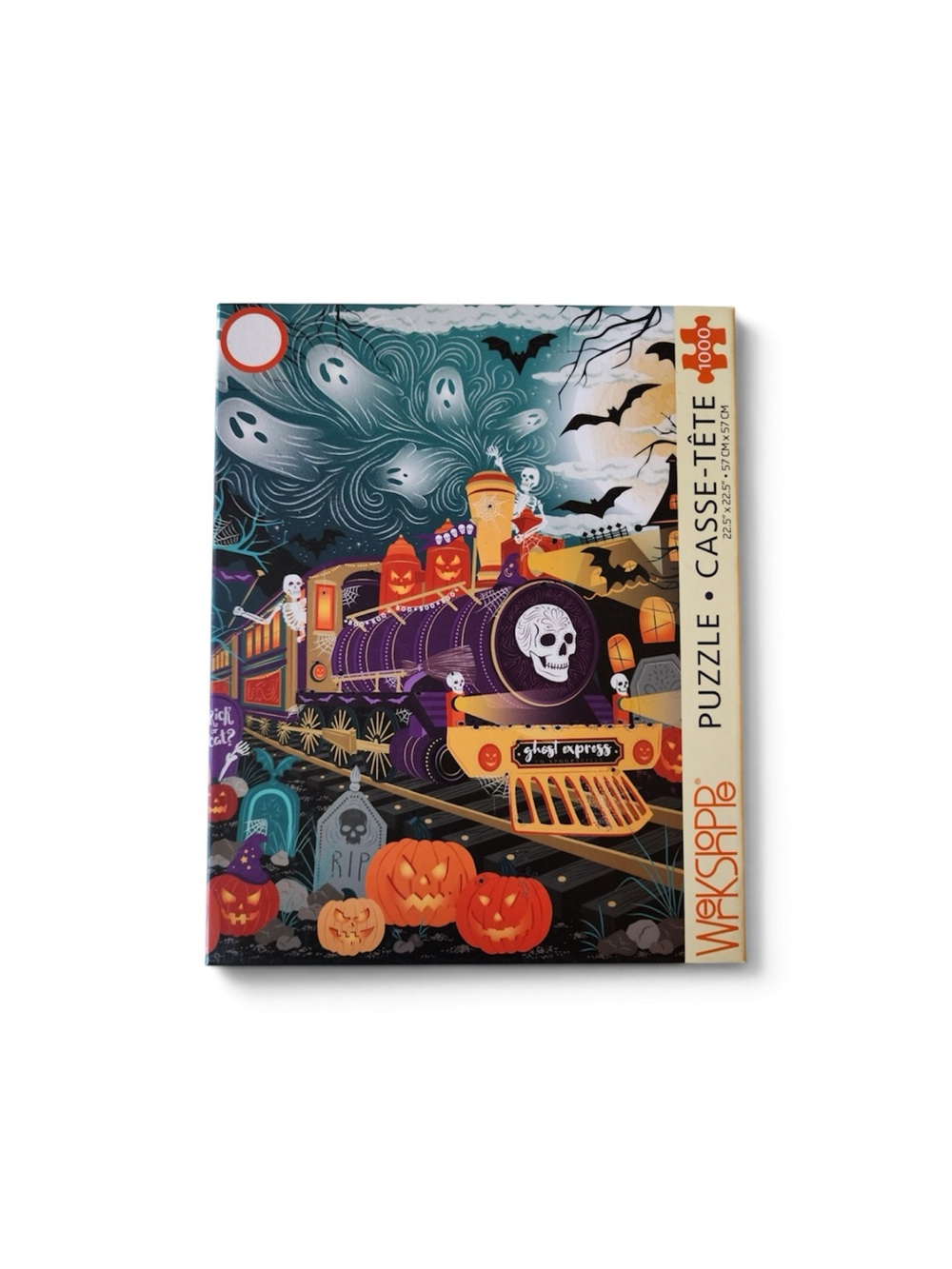WerkShoppe Halloween Train 1000 Piece Glitter Puzzle